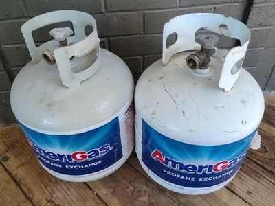 AmeriGas Propane Exchange Tanks (2) - Used half full