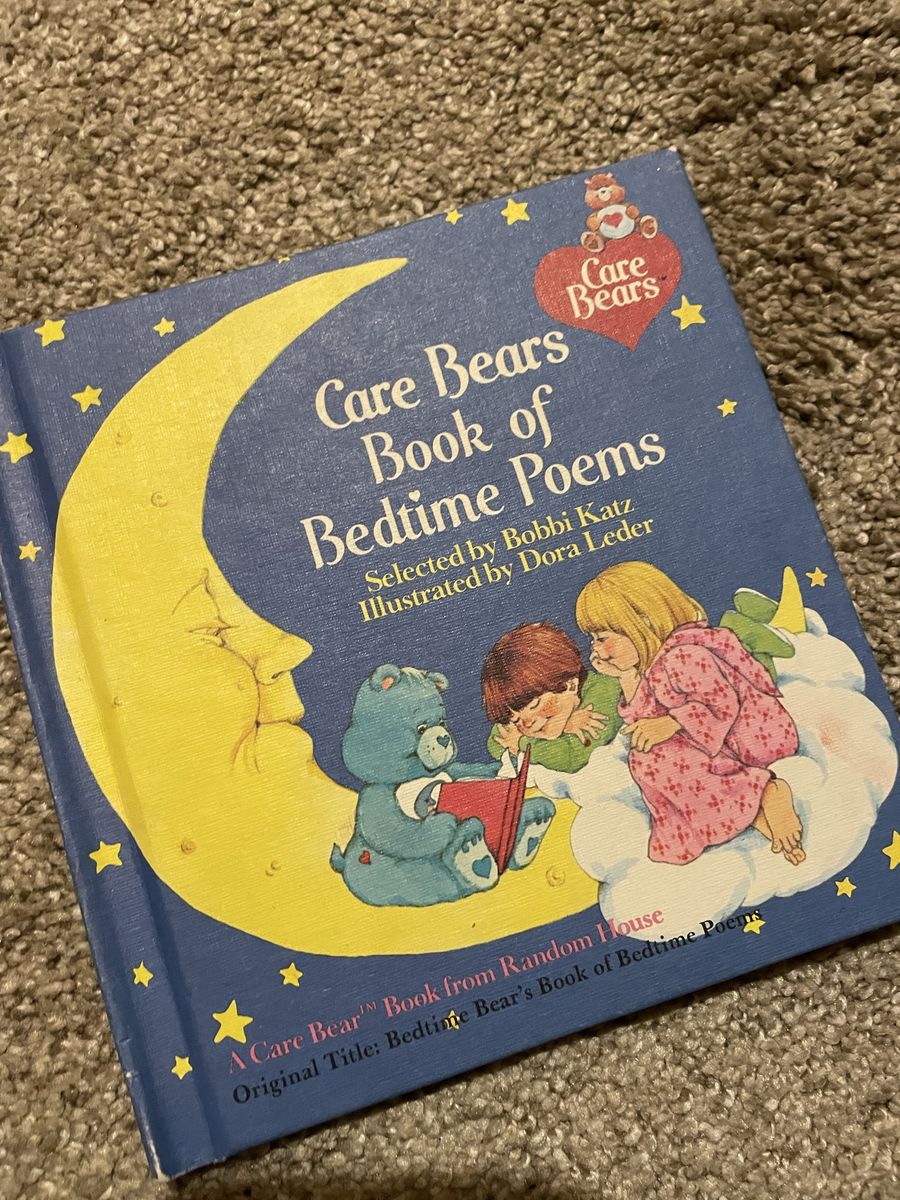 Care Bears Book of Bedtime Poems by Bobbi Katz - hardcover kids book - 1983