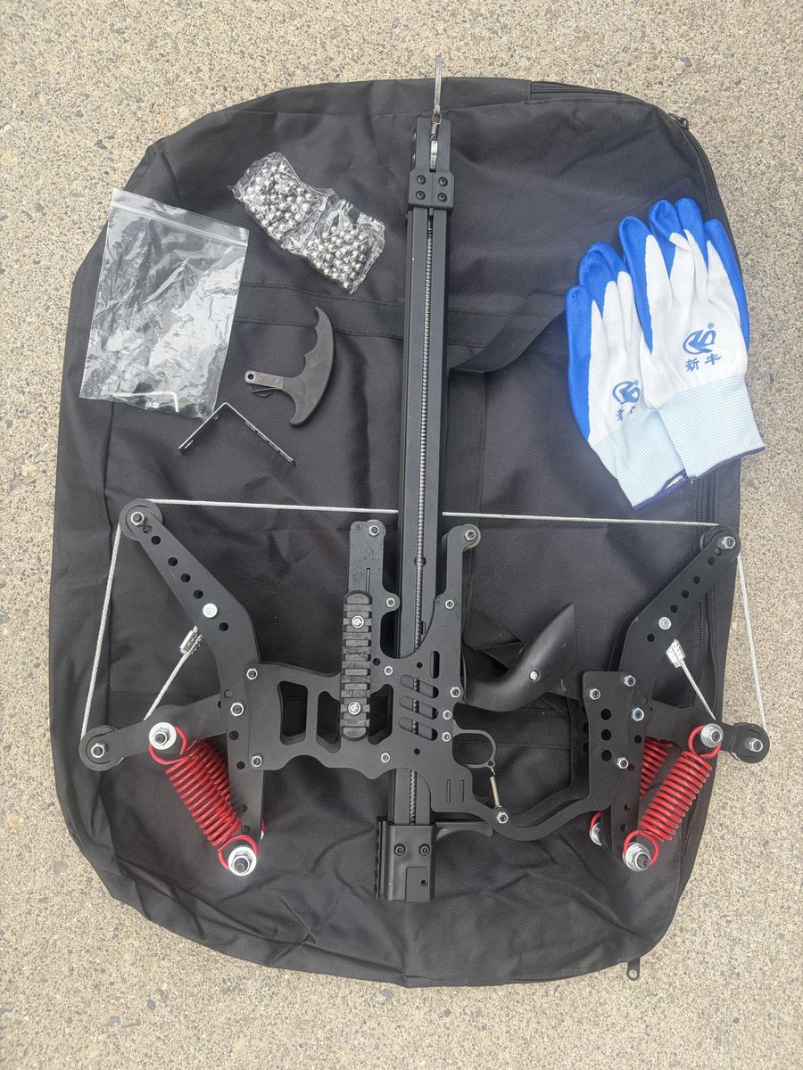 Tactical Compound Hunting Crossbow with Accessories and Carry Bag
