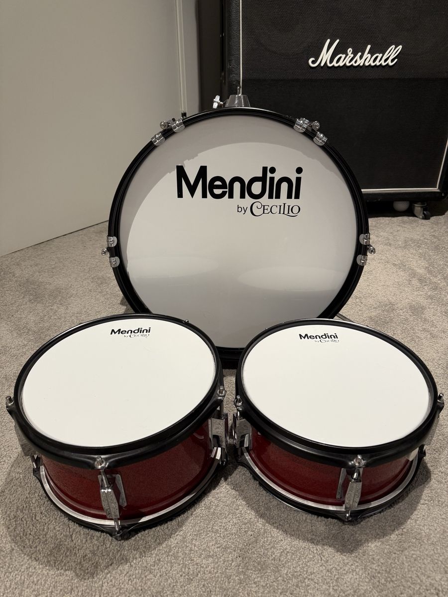 Mendini By Cecilio Drum Set, 3 Piece Junior Drum Set