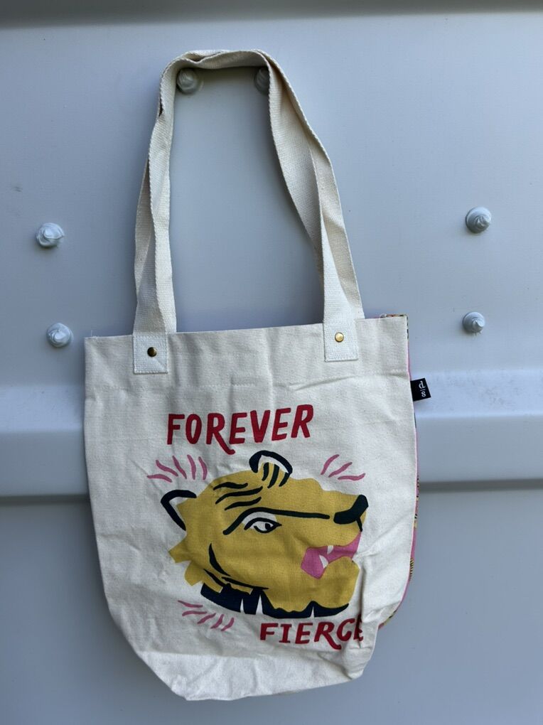 Forever Fierce Studio Canvas Tote Bag By Danco