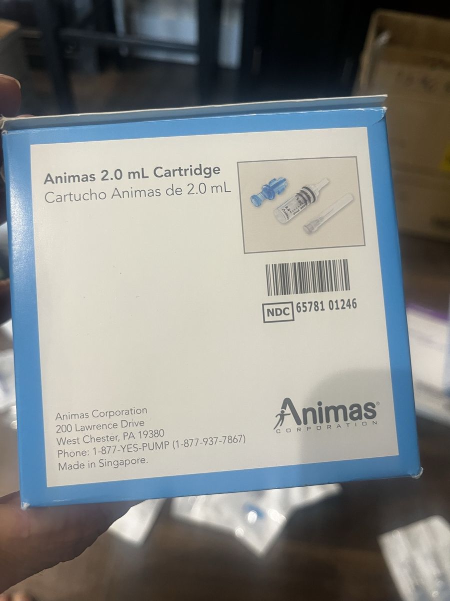 Free, Animas 2.0 mL Cartridge Insulin Pump Supplies (New, 10-Pack) 20 total