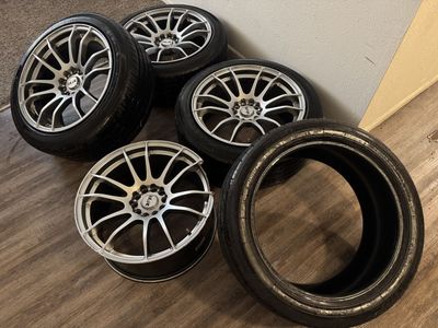F1R F107 Hyper Black Rims And Vercelli Tires
