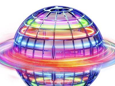 New Flying Spinner Orb Toy with Colorful LED Lights & USB Charging