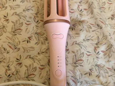 New. Pink Automatic Rotating Curling Iron Hair Styler