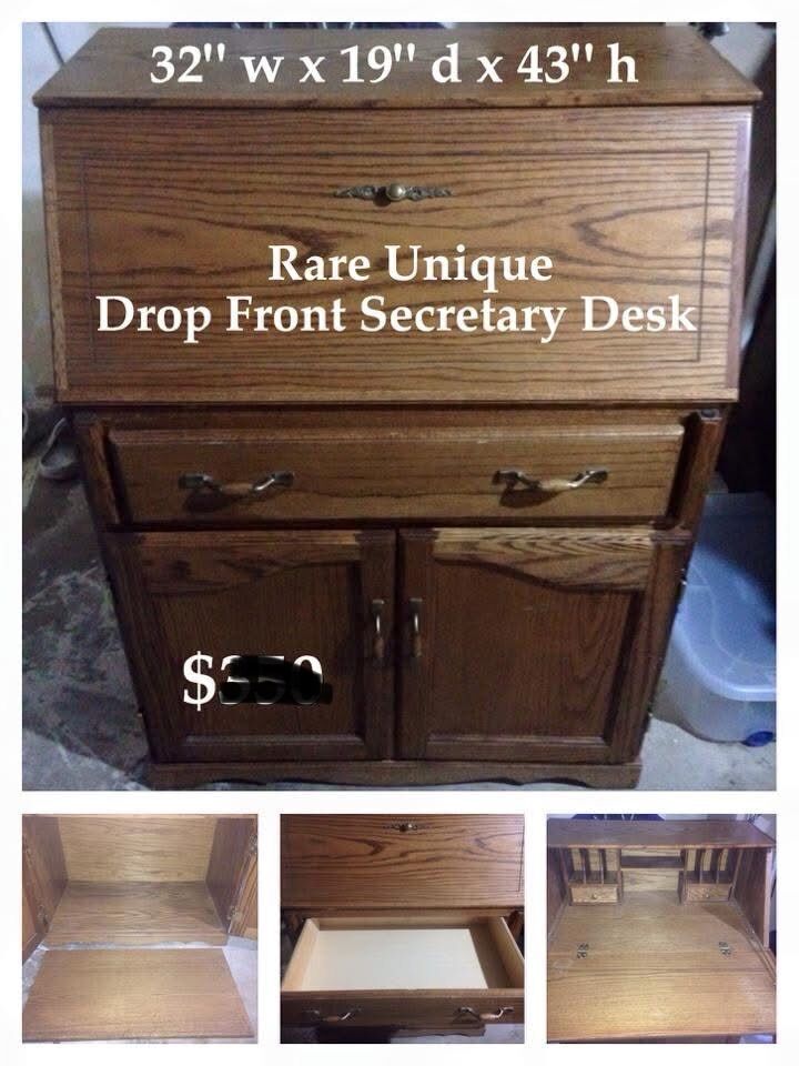 Unique Drop Front Secretary Desk