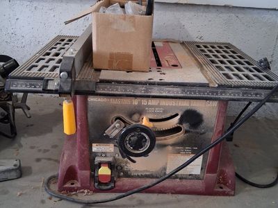 Chicago Electric 10" 15 Amp Industrial Table Saw, 4800 RPM