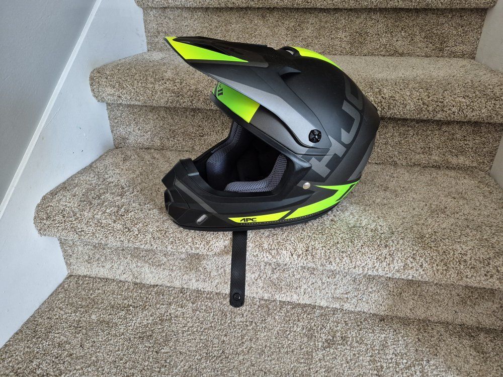 HJC CS-MX II D.O.T. Certified Dirt Bike Helmet - Size Small (55-56cm) - Black/Neon Yellow