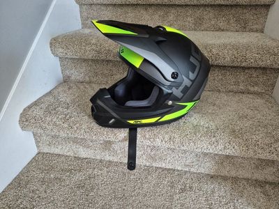HJC CS-MX II D.O.T. Certified Dirt Bike Helmet - Size Small (55-56cm) - Black/Neon Yellow