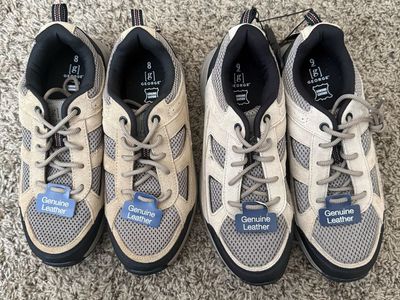 George Men's Rugged Casual Hiking Shoes Genuine Leather Tan - Sizes 8 & 9 NWT