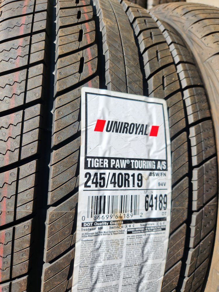 245/40r18 uniroyal tiger paw touring as