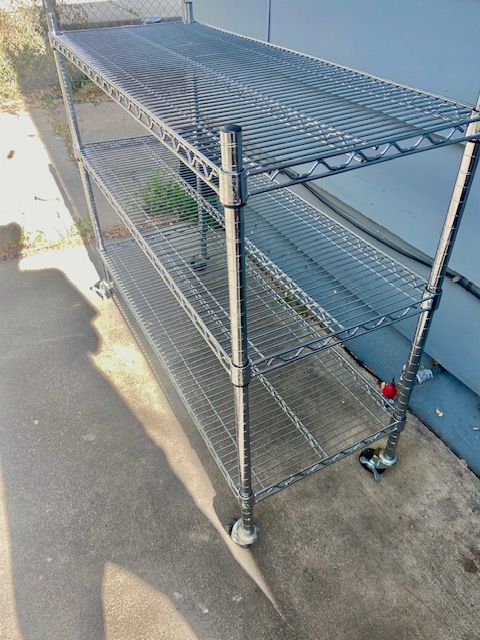 Metal Shelves on Casters