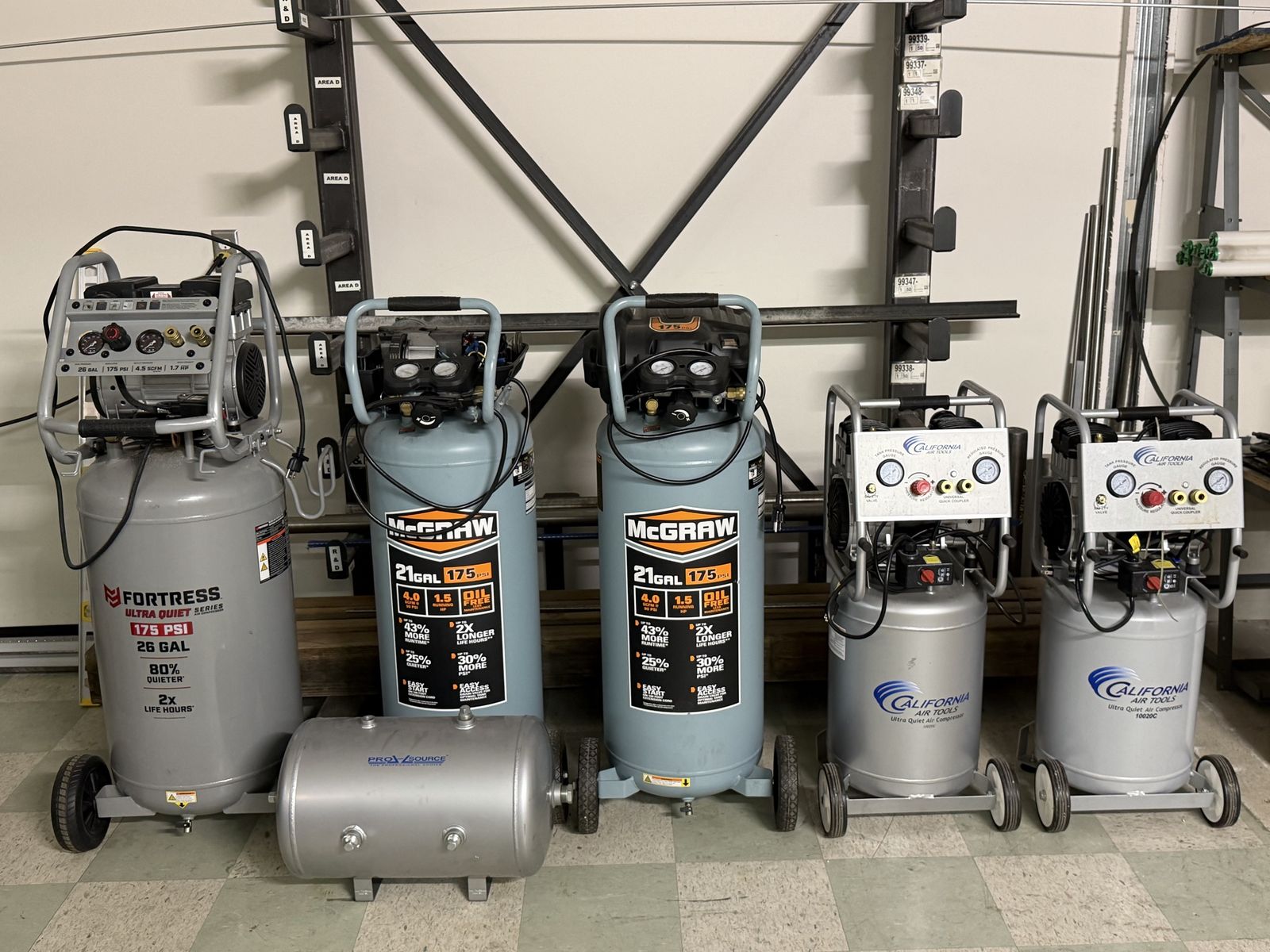 Free air compressors