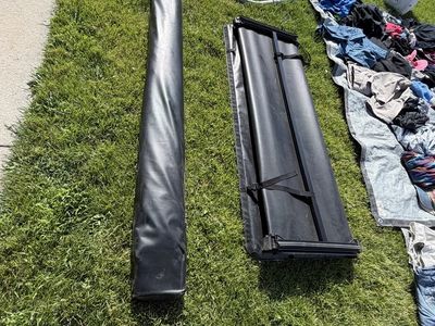 Unbranded Black Truck Bed Tonneau Cover, Rolling/Folding Soft Top for Pickups