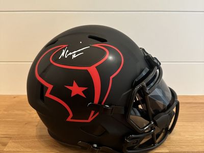 Nico Collins Signed Houston Texans Eclipse Full Size Helmet – Beckett Certified