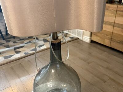 Beautiful Glass Lamp With Unique Shade