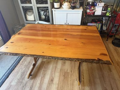 Handmade wood table