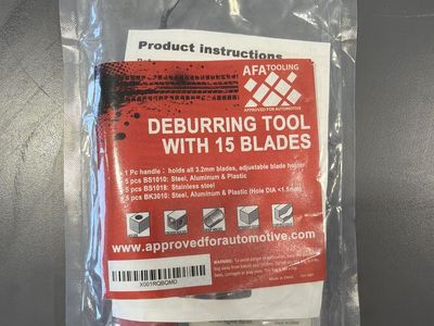 New/Sealed AFA Tooling Deburring Tool Kit- 15 Extra Blades Included