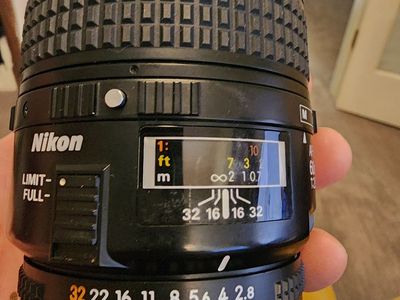 nikon nikkor 60mm af micro lens only