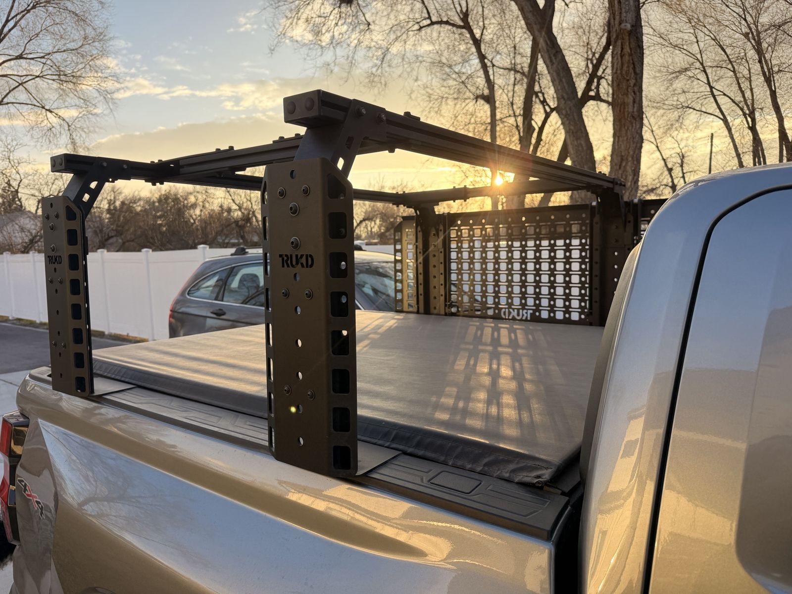 Truk’d T-Series 24.5” Bed Rack + Hinged MOLLE Panel — $2,100 OBO