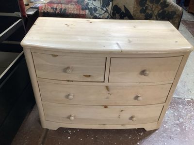 All Wood 4 Drawer Dresser