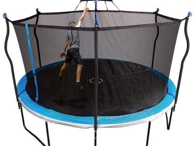 Sportspower Bounce Pro 14' Trampoline with Heavy Duty Basketball System
