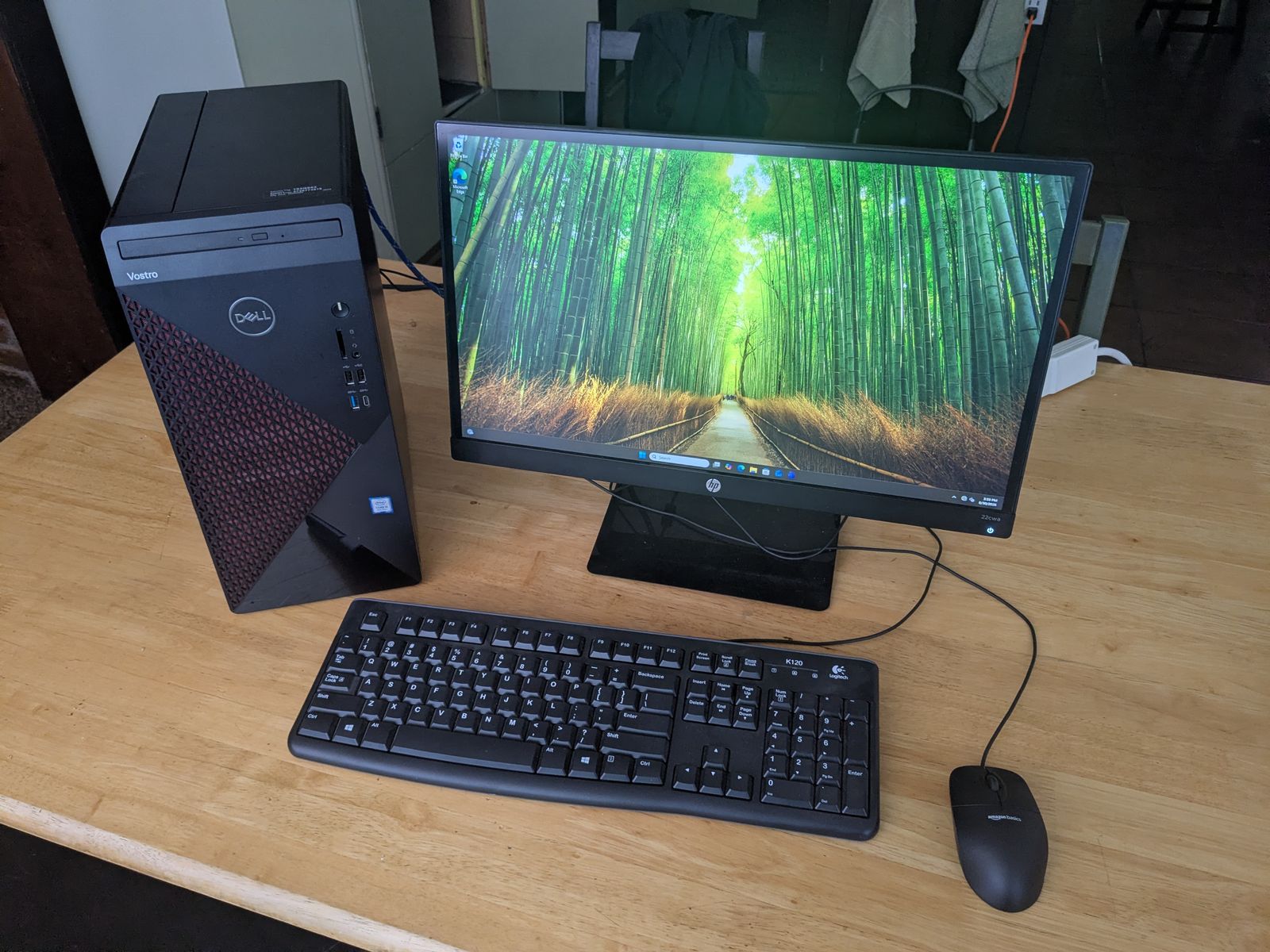 Dell Desktop Computer with i5-9400 CPU and HP Monitor