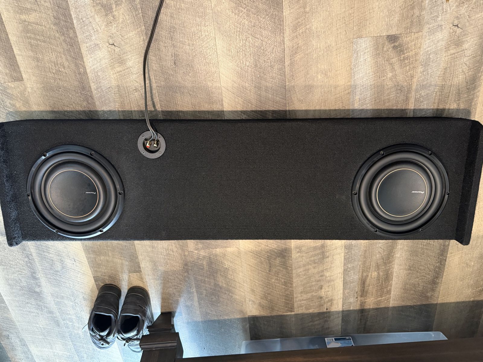 Pioneer Dual 10-inch Shallow Mount Subwoofer Box for Car/Truck Audio - Excellent Condition