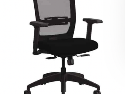 NEW Allsteel Quip Ergonomic Mesh Back Swivel Task Chair, Supports Up to 300 Ib, Black, Carbon Back