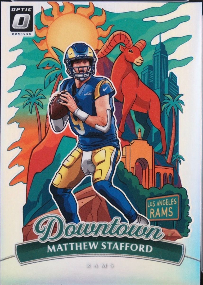 2025 Panini Donruss Optic Matthew Stafford Downtown LA Rams #6 
