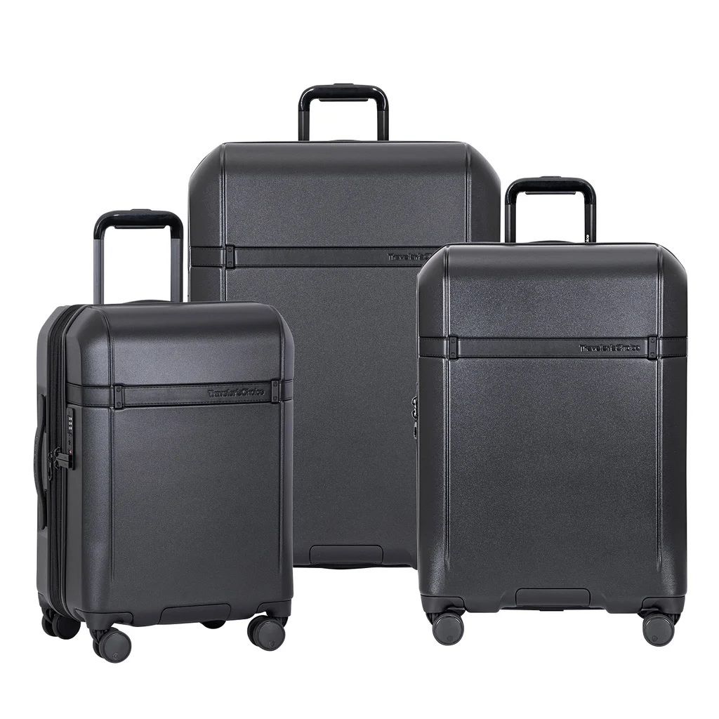 Traveler’s Choice Candlewood II 3-piece Expandable Hardside Spinner Luggage Set, Black 1955670 #104787