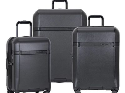Traveler’s Choice Candlewood II 3-piece Expandable Hardside Spinner Luggage Set, Black 1955670 #104787