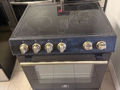 Forno man out of Italy Black Electric Range with 4-Burner Cooktop & Oven
