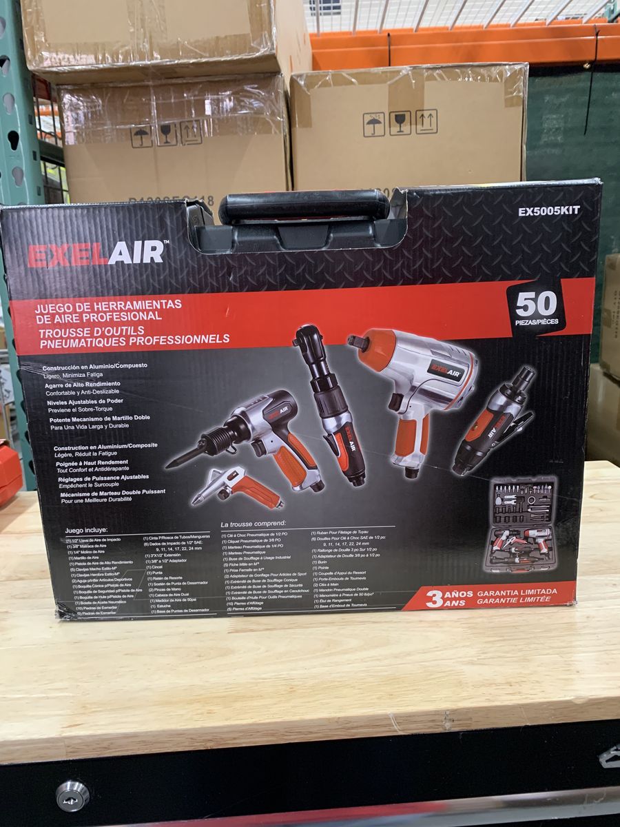 EXELAIR 50-Piece Professional Air Tool Kit