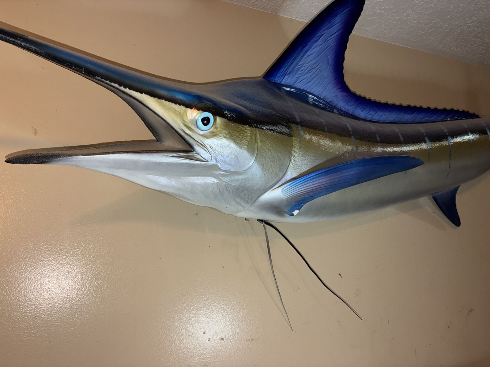 8 foot Blue Marlin mount