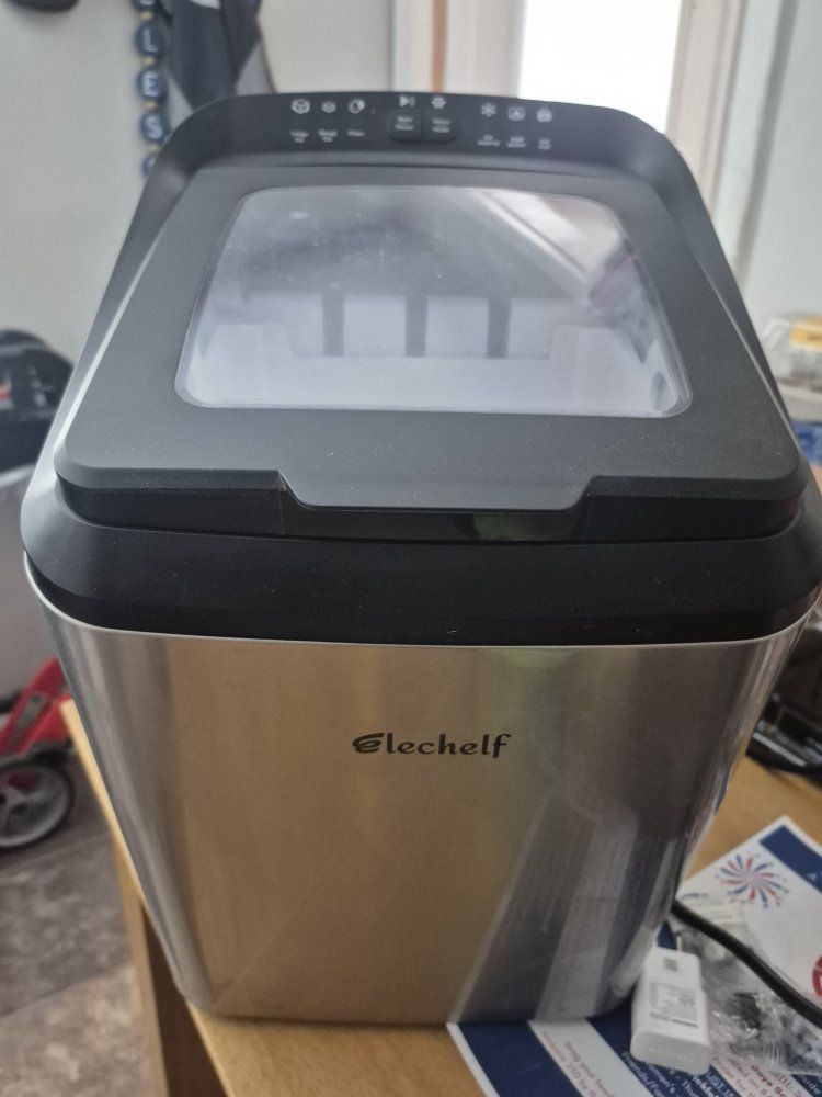 Elechelf IM2200-UL Countertop Ice Maker Stainless Steel