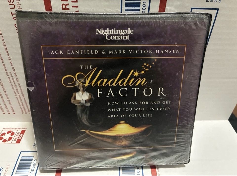 SEALED!! BRAND NEW “The Aladdin Factor" by Jack Canfield & Mark Hansen CD Set