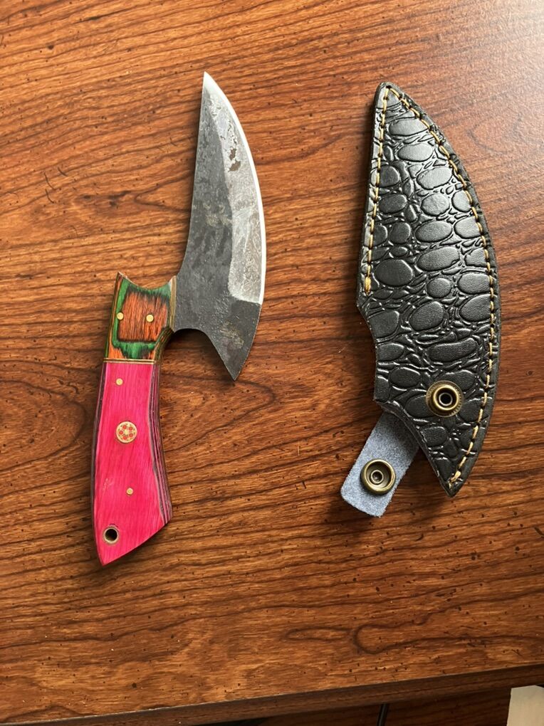 Damascus Steel Knives Assorted Styles With Sheaths