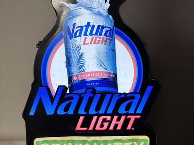 Natural Light LED beer bar sign collectable