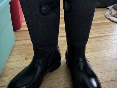 Women’s Bogs Waterproof Tall Winter Boots Black Gray Size 8