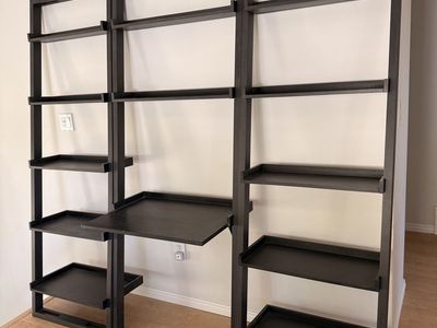 Crate & Barrel 3 Piece Ladder Shelves and Desk