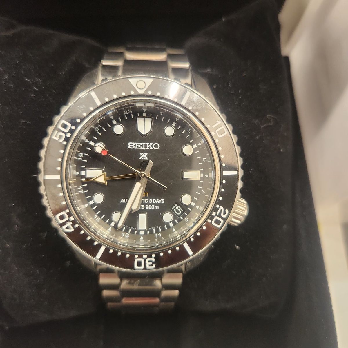 Seiko Lux Prospex 1968 heritage Automatic GMT 200m Diver's Watch with Box & Papers 42mm