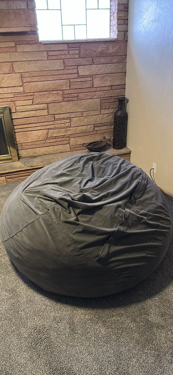Gray Beanbag