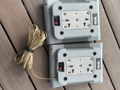 Yamaha NS-A102 Gray Indoor Outdoor Speakers Pair with Wall Mount Brackets