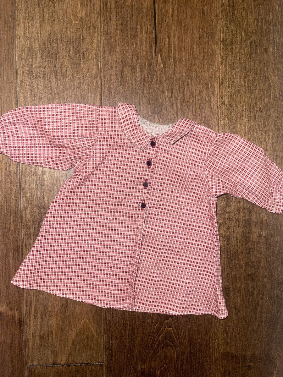 American Girl Doll Kirsten’s Housecoat Checked Robe