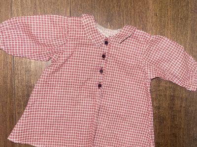 American Girl Doll Kirsten’s Housecoat Checked Robe