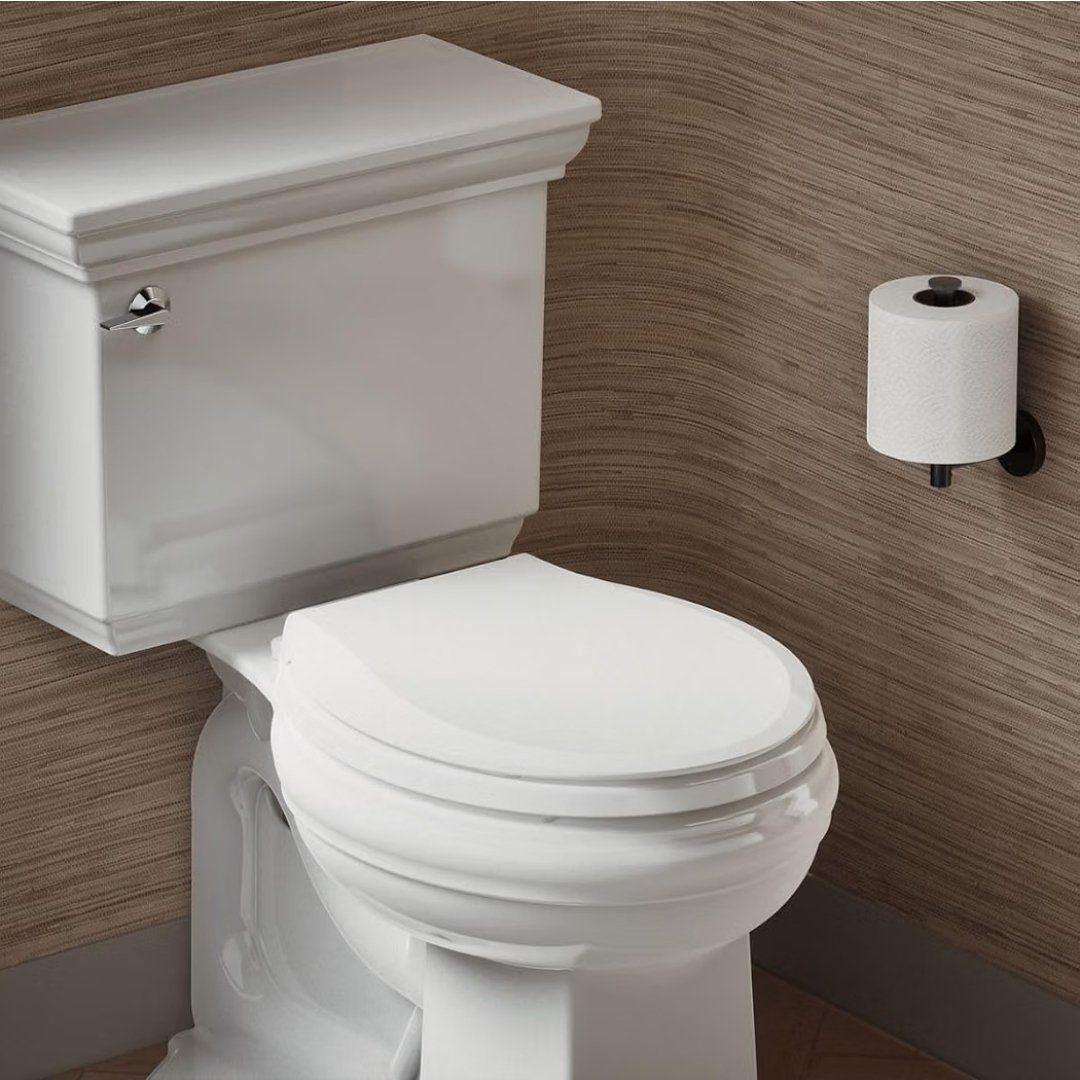 KOHLER Cachet Nightlight Round Toilet Seat Soft Close, ReadyLatch, White