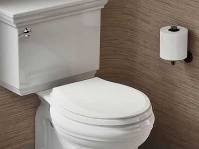 KOHLER Cachet Nightlight Round Toilet Seat Soft Close, ReadyLatch, White