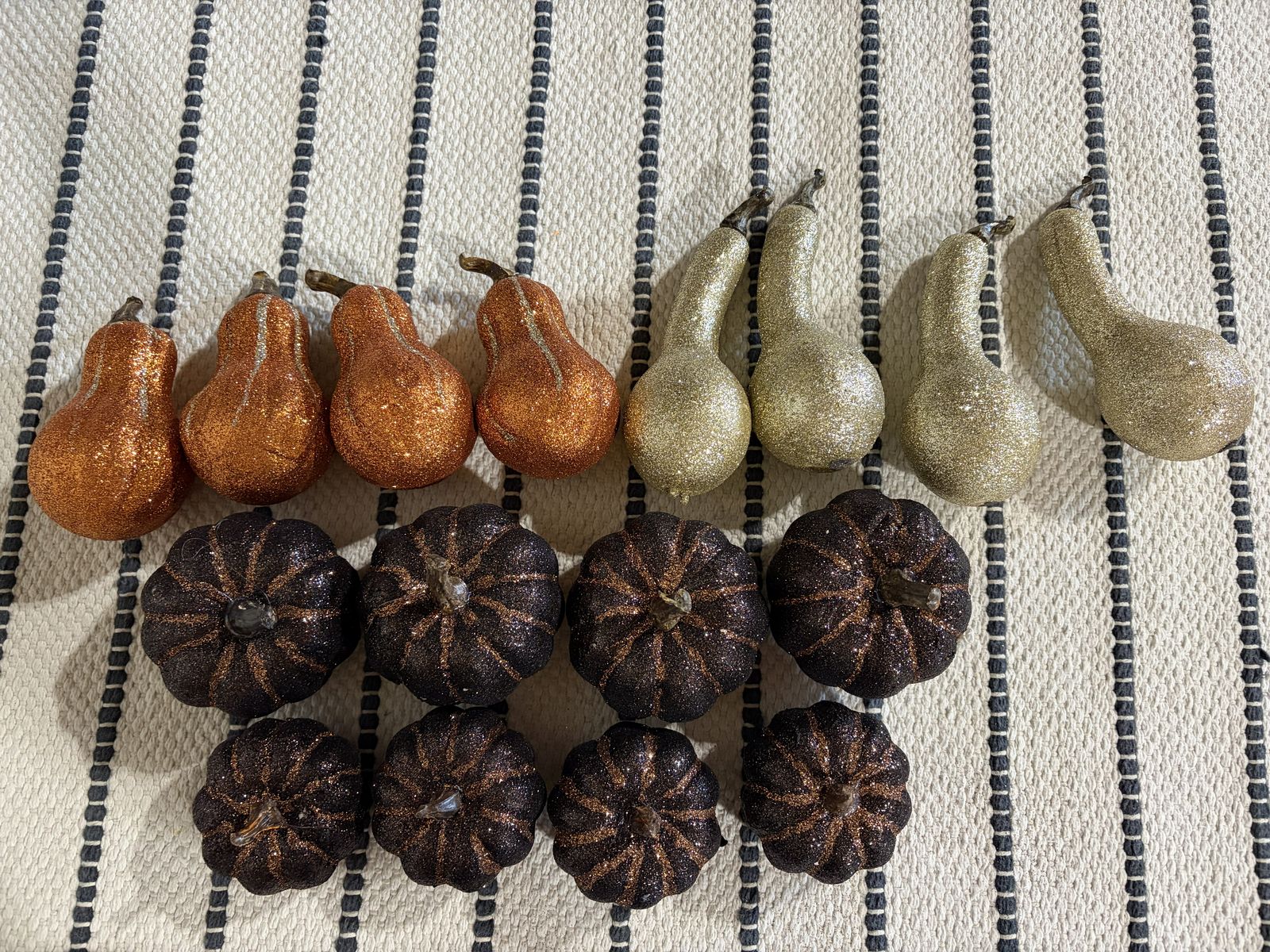 Fall Glittery Pumpkins & Gourds