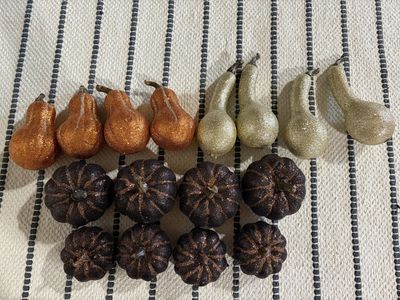 Fall Glittery Pumpkins & Gourds